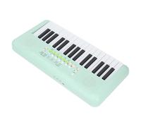 CFTGIW Teclado Electrónico de 32 Teclas 16 Tonos 10 Ritmos Efectos de Vibrato Teclado de Piano Electrónico con Micrófono de Teclas Rojo Fresa 10 16 32 Electrónicas (Verde Aguacate)