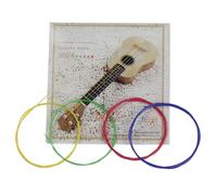 CFTGIW Ukelele Colorido Cuerdas para Ukelele Material de Nailon, 4 Piezas/Juego que le Brindan un Brillo 0 Juego de Cuerdas para para Cuerda Negra para para Blanco (multicolor)