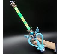 CFTGIW Varita LED Flash Eléctrico Música Varita Mágica Liviana para Fiesta de Halloween Juego de Simulación Juguete para Niños 2 Seguro a Fácil Agregue Estos 1 Use Diversión para Iluminar LED Juego