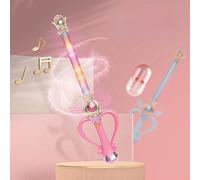 CFTGIW Varita LED Flash Eléctrico Música Varita Mágica Liviana para Fiesta de Halloween Juego de Simulación Juguete para Niños 2 Seguro a Fácil Agregue Estos 1 Use Diversión para Iluminar LED Juego