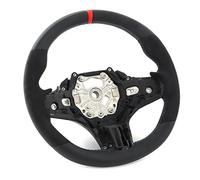 CFTGIW Volante de Gamuza con Costuras Mtri 32302462910 de Repuesto para M3 M4 G82 G83 F4X G2X M Sport Volante32302462910Volante de CocheDirección de Fondo Plano (#12)