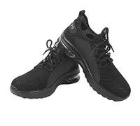 CFTGIW Zapatos de Protección Laboral para Hombres Punta de Acero Transpirable Antigolpes A Prueba de Pinchazos Calzado de Trabajo de Seguridad Amortiguado Dedos de los Pies Entresuela de Presión (44)