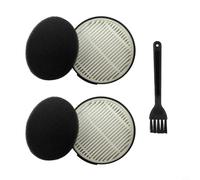 CFTS72 - Kit de filtros de aspiradora para modelos Iris Ohyama SCD-120P SCD-121P SCD-181P SCD-184P Incluye filtros de escape HEPA y filtros de esponja con cepillo de limpieza para restaurar el