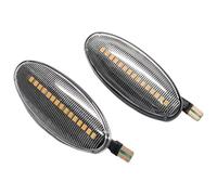 CFUNMNVBVZ Intermitentes Dinámicos Para Bhamo Para Pickup 1998-2005 Indicador Espejo Lateral Luz Intermitente Dinámica Para Automóvil(Dynamic Crystal)