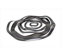 CFVYTYJN Qinlu-Resorte comprimido en Espiral Spring Steel 65mn Onda Cresta arandela de Onda de Onda en Forma de arandela de Resorte, 5pcs, para proyectos de Bricolaje(M108 X 118 X 0.6)