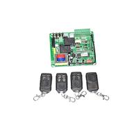 CFWWSAQ Motores para Puertas correderas Abridor de Puerta corredera, Placa de Circuito de Motor, Controlador de Tarjeta, Placa Base PCB con Control Remoto(4 Remote Control Kit)