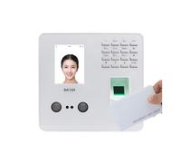 CFWWSAQ Reloj de Fichar Máquina biométrica de Tiempo de Asistencia for empleados, reconocimiento de Huellas Dactilares BK100 /IP con Teclado, grabadora de Reloj de Tiempo(BK100-ID,English)