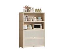 CFY652 Aparador 4-Tier Kitchen Sideboard with Storage for Coffee and Tea Wall-Mounted Compartments Multifuncional(Pequeño)