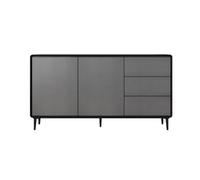 CFY652 Aparador Gabinete de té Color Nogal for Sala Estar, gabinete Almacenamiento Integrado, Entrada Multifuncional