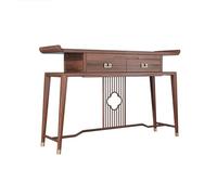 CFY652 Gabinete de ofrendas Shentai de Nogal Negro, Mesa de ofrendas de Riqueza Zen de Estilo Chino(Medio)