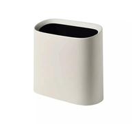 CFY652 Interior Cubo de basura con ranura estrecha for el hogar, sala estar creativa, baño minimalista moderno, inodoro, cocina, cesta papel hendidura sin tapa contenedor de basura(Beige)