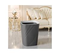 CFY652 Interior Papelera de plástico cuadrada sin tapa con aro presión for el hogar, la cocina, oficina, grande o pequeña, color negro, blanco y verde contenedor de basura(Negro,Pequeño)