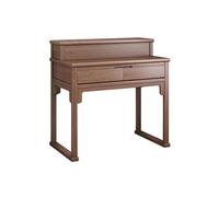 CFY652 Mesa de Altar con Pedestal y Quemador de Nogal Negro, Mesa de Buda for ofrendas de Riqueza, decoración del hogar(Grande)