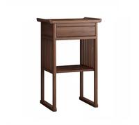 CFY652 Mesa de Altar de Buda for Interiores, con cajón, de Nogal Negro, for ofrendas de Incienso.