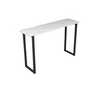 CFY652 Mesa de Bar Mesa de Bar Moderna de Lujo con losa de Roca, Ligera y Larga, con Estructura de Metal Resistente. Mesa Barra(XXL)