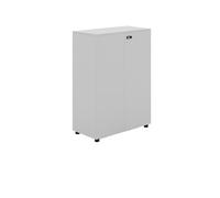 CFY652 Multifuncionales Archivador de Oficina pequeño Blanco Doble Puerta con Cerradura y Patas más Altas Cajonera Oficina