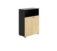 CFY652 Multifuncionales Archivador pequeño de Madera con partición y Cerradura, Ideal for Oficina, Almacenamiento Datos artículos Diversos Cajonera Oficina