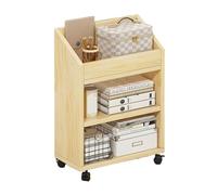 CFY652 Multifuncionales Estante de Almacenamiento Debajo la Mesa Oficina, Carrito, estantería móvil Multicapa con Rueda Cajonera Oficina(43cm)