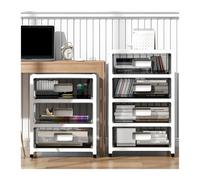 CFY652 Multifuncionales Estante de Escritorio, gabinete Almacenamiento Debajo del, estantería móvil, Caja refrigerios for Carrito Archivos Piso Cajonera Oficina(57.5cm)