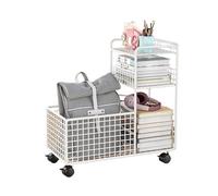 CFY652 Multifuncionales Estante Debajo del Escritorio, Gabinete de Almacenamiento Archivos al Lado, Carro for Bolsas, Estantería extraíble Cajonera Oficina