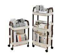 CFY652 Multifuncionales Estante móvil for Almacenamiento de Archivos, Estante for refrigerios for Libros, estantería Simple Junto al Escritorio del Piso Cajonera Oficina(86cm)