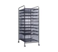 CFY652 Multifuncionales Marco de Archivo Metal, Estante for Archivos Debajo del Escritorio, Carro Almacenamiento Datos móvil, con cajón Cajonera Oficina