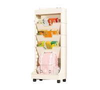 CFY652 Multifuncionales Organizador de Escritorio extraíble, Organizador Libros, doméstico con estantería Ruedas Cajonera Oficina