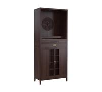 CFY652 Nuevo gabinete de Incienso de Estilo Chino con Buda Tallado, de Madera for Interiores con Puerta.