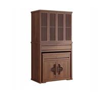 CFY652 Nuevo gabinete de nicho de Buda de Estilo Chino, con Puerta Plegable de Nogal Negro, for Incienso.