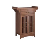 CFY652 Nuevo gabinete de ofrenda de Riqueza de Estilo Chino con Quemador de Puerta Calada, Mesa de nicho de Buda(Grande)