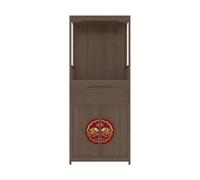CFY652 Nuevo gabinete de pie con nicho de Buda de Estilo Chino, con gabinete de Homenaje de Incienso Pintado con Laca(Bruin)