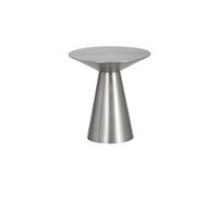 CFY652 Pequeña mesa redonda, simple mesa auxiliar extraíble de metal, mesa de centro junto al sofá, pequeña, para el hogar (mediana)