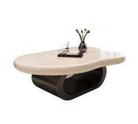 CFY652 Side Table Mesa de Centro Minimalista con Forma Nube, Mesa pequeña Moderna y Creativa for Salas Estar Espacios pequeños Mesa Auxiliar(120cm)