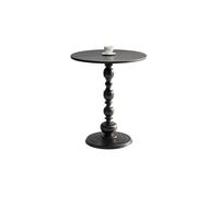 CFY652 Side Table Mesa de Centro pequeña Redonda Metal for sofá, aparador, mesita Noche, Estante for balcón Mesa Auxiliar(Negro)