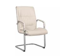 CFY652 Sillas de Oficina Muebles de Oficina Silla de Ordenador Silla de Arco Silla de Personal Silla de Oficina de salón Simple Silla de Respaldo Office Chair(Blanco)