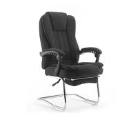 CFY652 Sillas de Oficina Silla de Ordenador de Moda, Silla de Escritorio for el hogar, Respaldo Alto, Silla de Oficina cómoda y sedentaria, sofá con Lazo Office Chair(Negro)