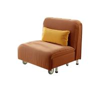 CFY652 Sofá Cama Plegable Sofá Cama Plegable, sofá Cama, sofá Individual tapizado con Rueda, Cama de Invitados for Sala de Estar, Oficina en casa Salón(Bruin,100cm)
