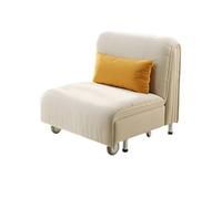 CFY652 Sofá Cama Plegable Sofá Cama Plegable, sofá Cama, sofá Individual tapizado con Rueda, Cama de Invitados for Sala de Estar, Oficina en casa Salón(Blanco,100cm)