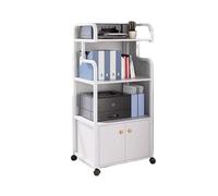 CFY652 Soporte Impresora Estante for Impresora, Estante de Almacenamiento Sencillo y móvil de Varias Capas for el hogar, estantes Modernos for el Suelo de la Oficina Mesa Impresora(Blanco)