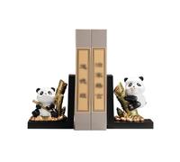 CFY652 Sujeta Libros Sujetalibros de panda, adorables animales, for libros pesados, soportes de libros en forma de estatua for estanterías o escritorios de oficina. Sujetalibros