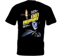 CFZQYALNB Lost Highway v1 T-Shirt Movie Poster David Lynch Black Men