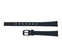 CG-20307 Correa de Caucho Compatible con CASIO L-2W, LQ-110 y LQ-112 (12mm) Color Negro Cierre de Hebilla