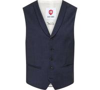 CG Club Of Gents Hombre Boda Chaleco de Traje Philipp Azul Liso 10.158