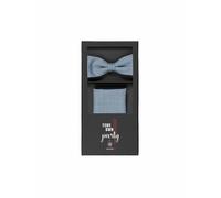 CG - CLUB OF GENTS Set de pajarita y pañuelo de bolsillo PAXTON azul claro