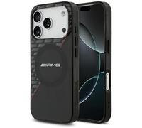 CG MOBILE AMG - Carcasa transparente de doble capa compatible con MagSafe para iPhone 17 Pro (negro/rojo)