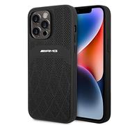 CG MOBILE AMG - Funda de Piel auténtica Compatible con Magsafe con Cuero Perforado y líneas Curvas, protección de Parachoques/Resistente a los arañazos, Compatible con iPhone 14 Pro MAX de 6.7