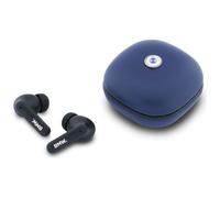 CG MOBILE BMW - Auriculares de piel y metal con logotipo ENC TWS (azul marino)