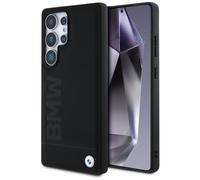 CG MOBILE BMW Big Wordmark - Funda de piel para Samsung Galaxy S25 Ultra, color negro