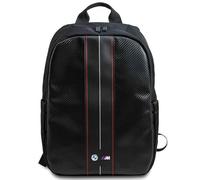 CG MOBILE BMW BMBP15COMSCAKR - Mochila (16", diseño de rayas rojas y carbono), color negro, Negro, 16"