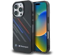 CG Mobile BMW BMHCP16L23HTRAK - Carcasa rígida para iPhone 16 Pro de 6,3 Pulgadas, Color Negro